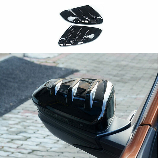 for Honda for Civic 10th 2016-2020 Piano Black Exterior Rear View Mirror Cover Trim