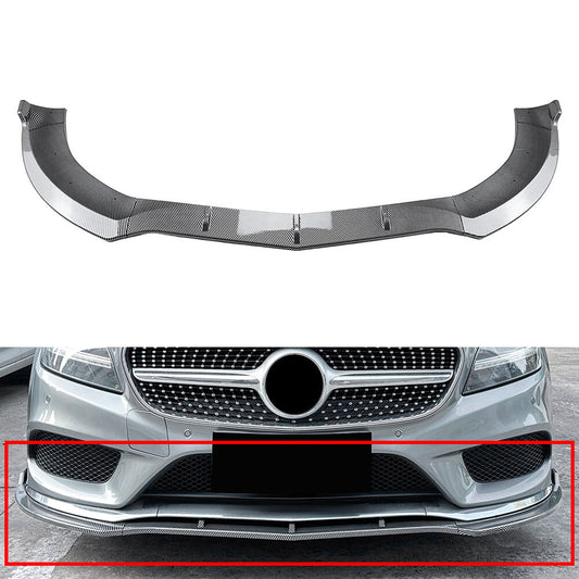 Front Bumper Spoiler Lip for Mercedes-Benz CLS Class C218 X218 2014-2017 15 16