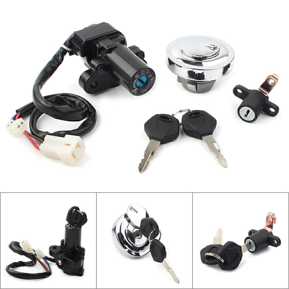 Ignition Switch Fuel Gas Cap for Seat Lock Set Fit for Yamaha XVS950 V Star 950
