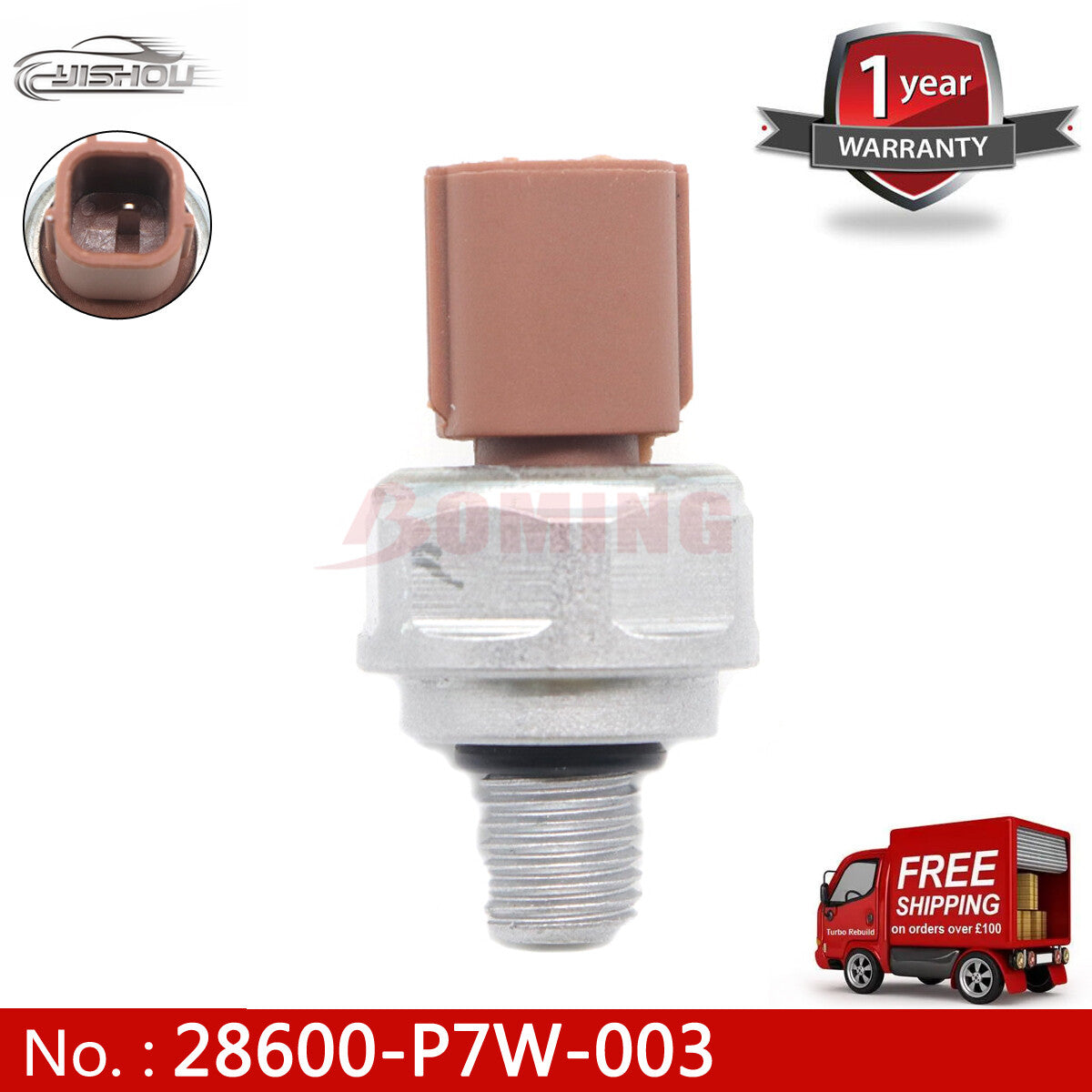 Transmission fluid pressure switch 28600-P7W-003, compatible with for Honda Accord Accura MDX, new.