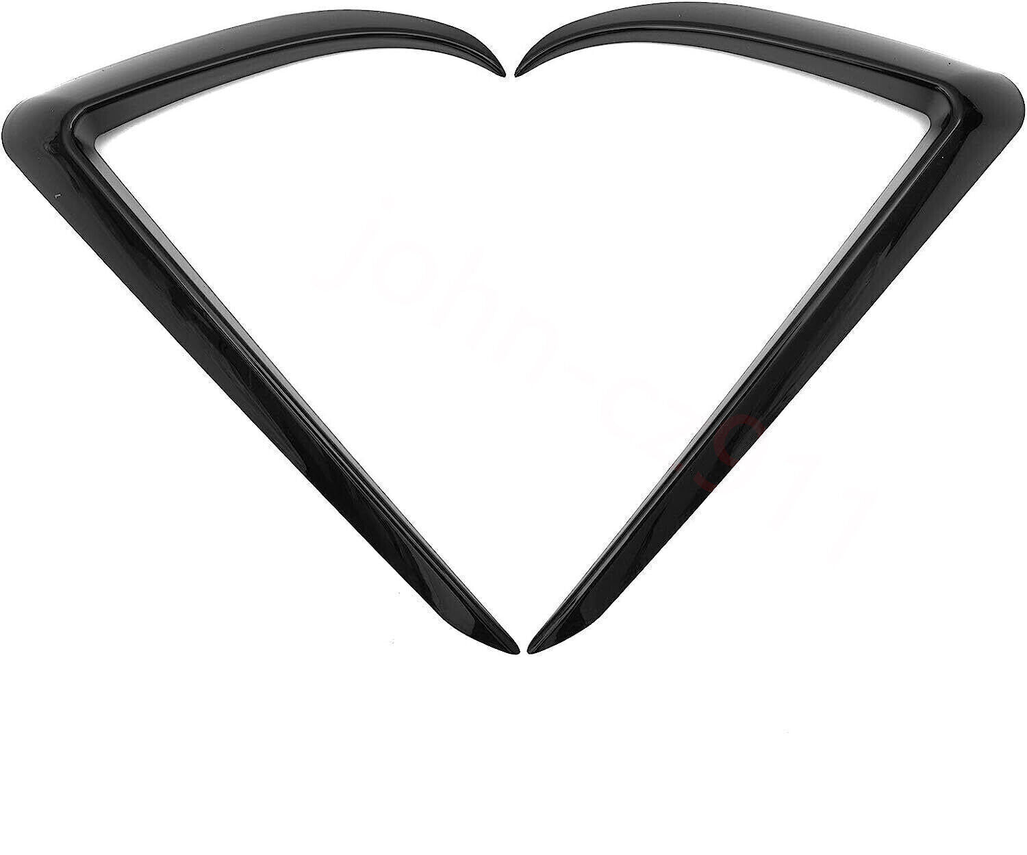 Gloss Black Front Fog Light Eyebrow Cover Trim For Model 3 2022 - 2023 n
