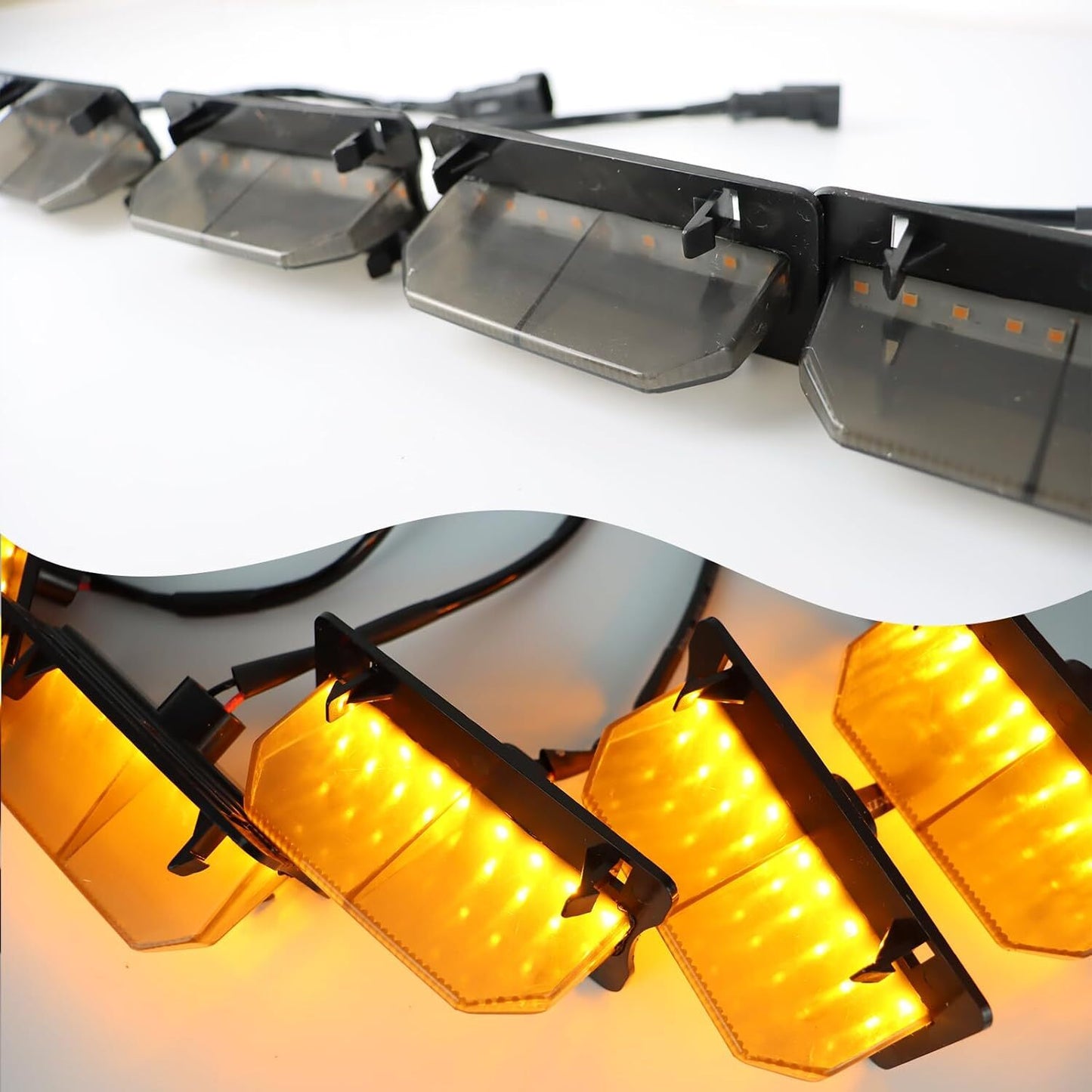 5x Amber For 2021-2023  for ford  F-150 XL/XLT/XLT Sporting Cab LED Front Grille Light Q