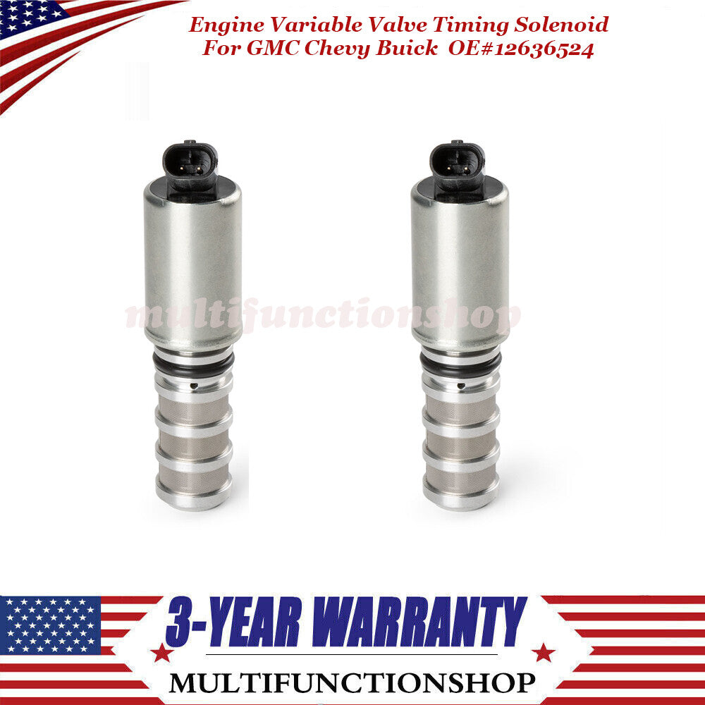 2-pack 12636524 variable valve timing solenoid valve suitable for Buick Encore and for Chevrolet for GMC 1.5L and 1.4L. Q