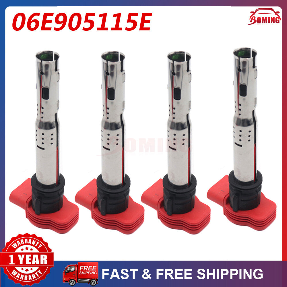 4-pack 06E905115E ignition coil kit suitable for Audi for A4 , for A5 , R8, and for Volkswagen for Golf GTI 2.0T UF529