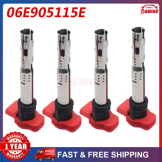 4-pack 06E905115E ignition coil kit suitable for Audi for A4 , for A5 , R8, and for Volkswagen for Golf GTI 2.0T UF529