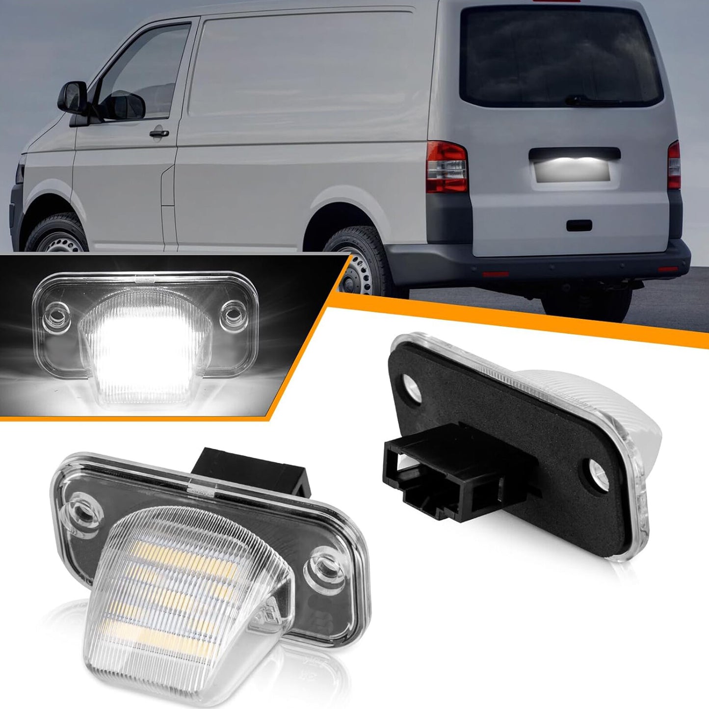 Led license plate lighting for VW T4 Transporter | Multivan | year 90-03 for Passat Q
