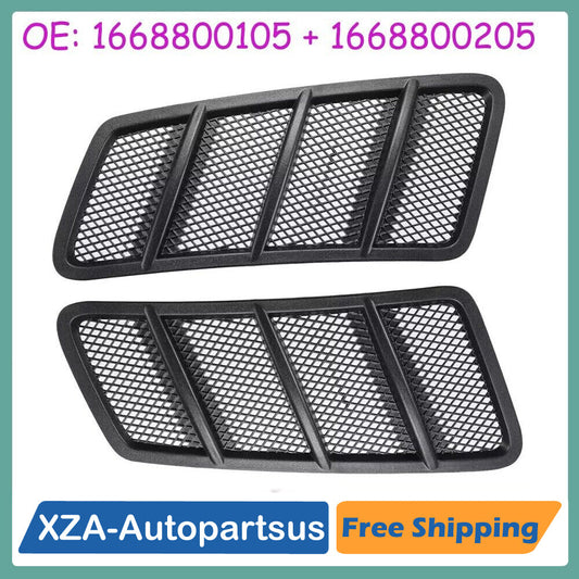 1 Pair Hood Grill Grille 1668800105+205 For 2012-15 for Benz X166 GL450 GLS350 ML350 Q