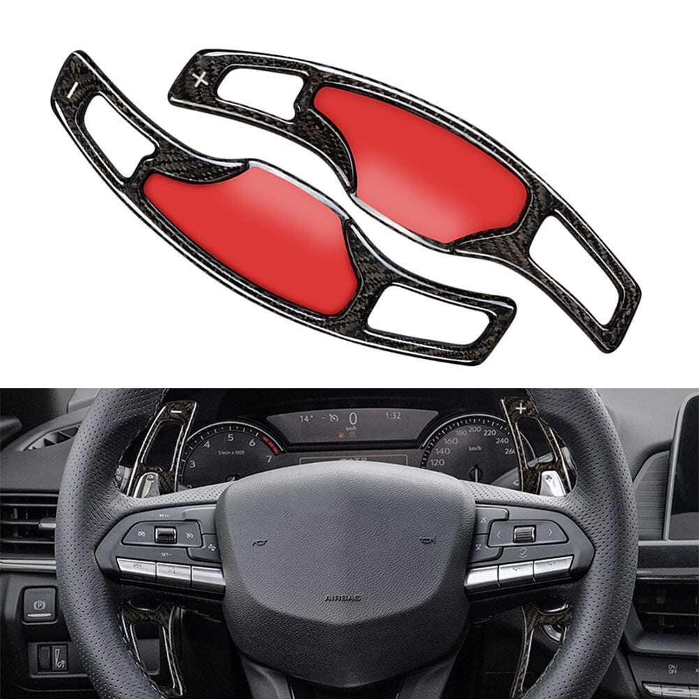 2x Steering Wheel Paddle Shifter Extension for Cadillac CT5 2020-22 Carbon Fiber