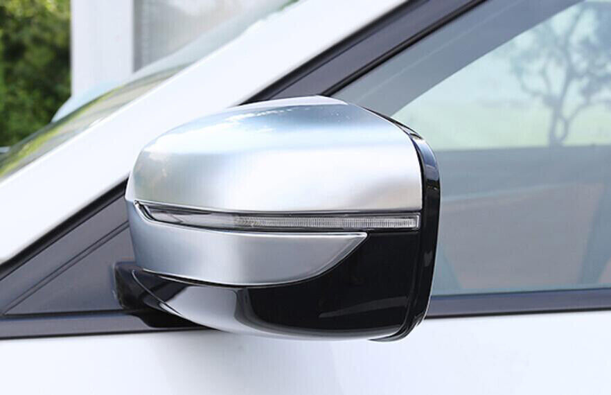 2PCS ABS Chrome Exterior Rear View Mirror Cover Trim for BMW 5 Series 2018-2022