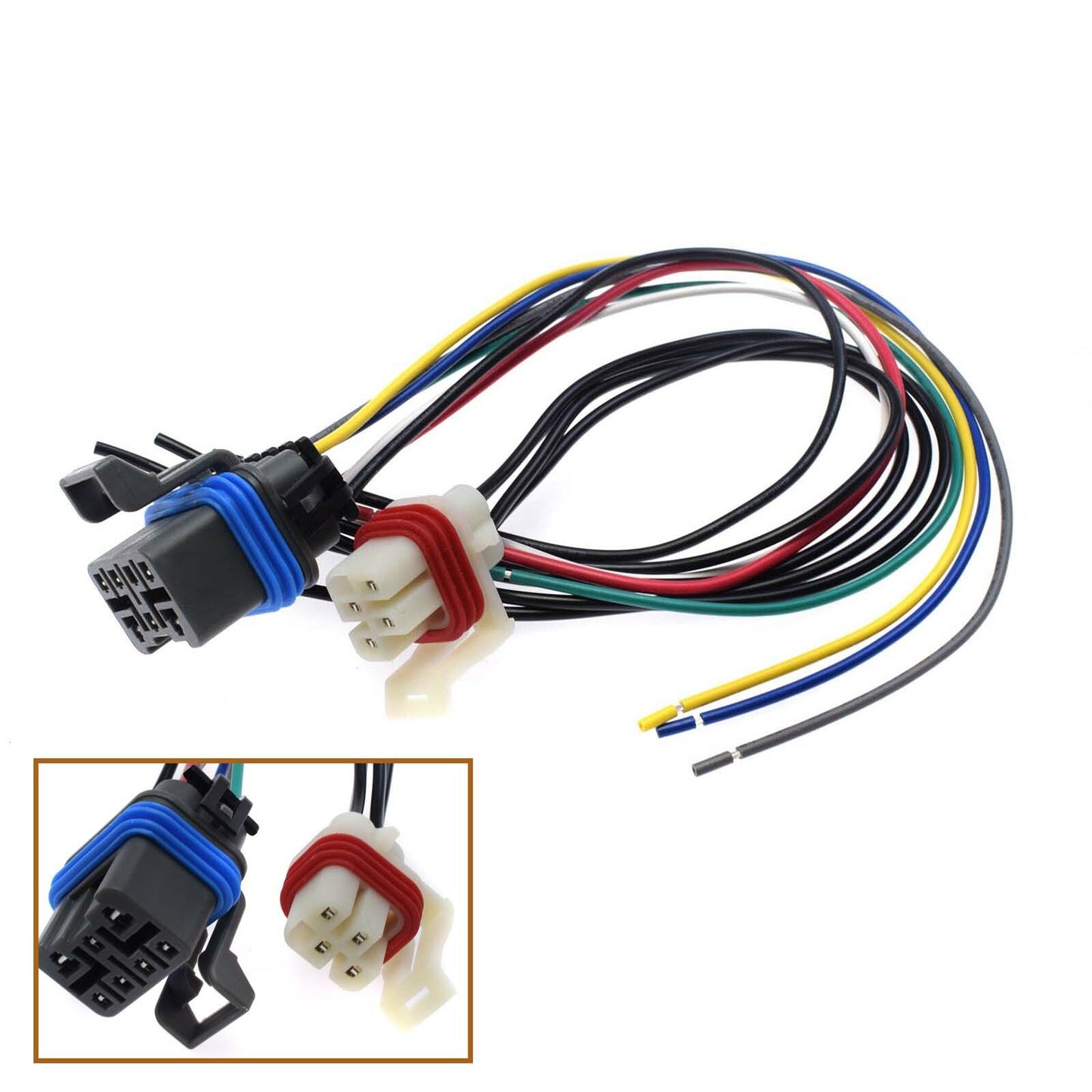 Suitable for 4L60E, 4L80E, and 4L65E neutral safety switch connectors with 7-pin and 4-pin wire leads. n