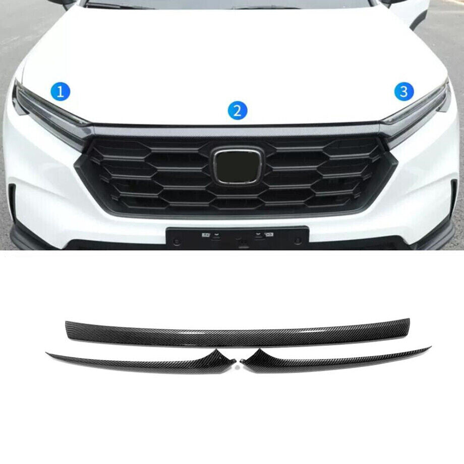 for Honda CR-V 2023-2024 Carbon Fiber Front Engine Hood Panel Cover Trim decor