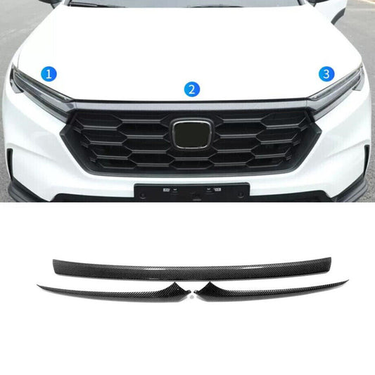 for Honda CR-V 2023-2024 Carbon Fiber Front Engine Hood Panel Cover Trim decor