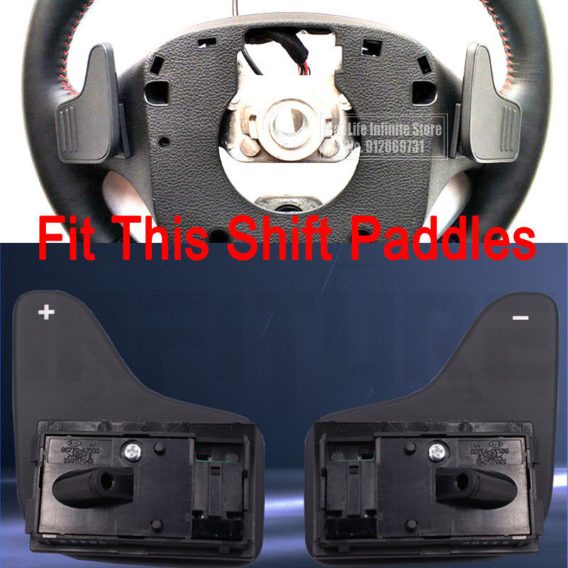 Silver Car Shift Paddles for KIA K3 13-17 K3S 14-17 Car Steering Wheel Shifter