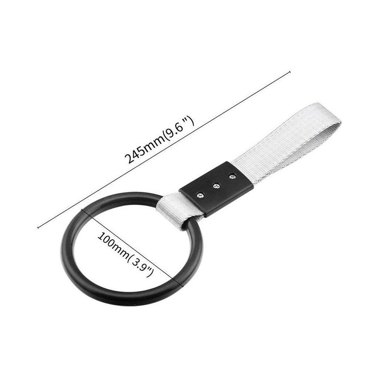Tsurikawa Handle Subway Ring Train Bus Hand Strap Drift Charm JDM Bosozoku Black