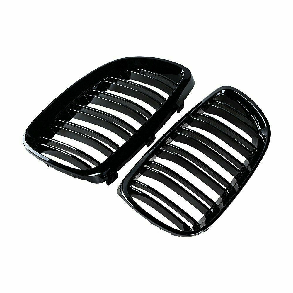 Gloss black front kidney grille suitable for BMW E92, E93, M3, 328i, 335i, 07-10 Coupe.