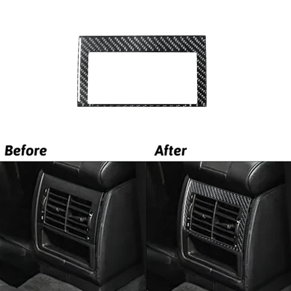 Red 2X A/C Vents Otlet Frame Trim Cover Carbon Fibre For Tundra 2007-2013 v