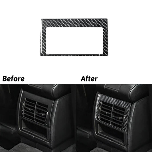 Red 2X A/C Vents Otlet Frame Trim Cover Carbon Fibre For Tundra 2007-2013 v