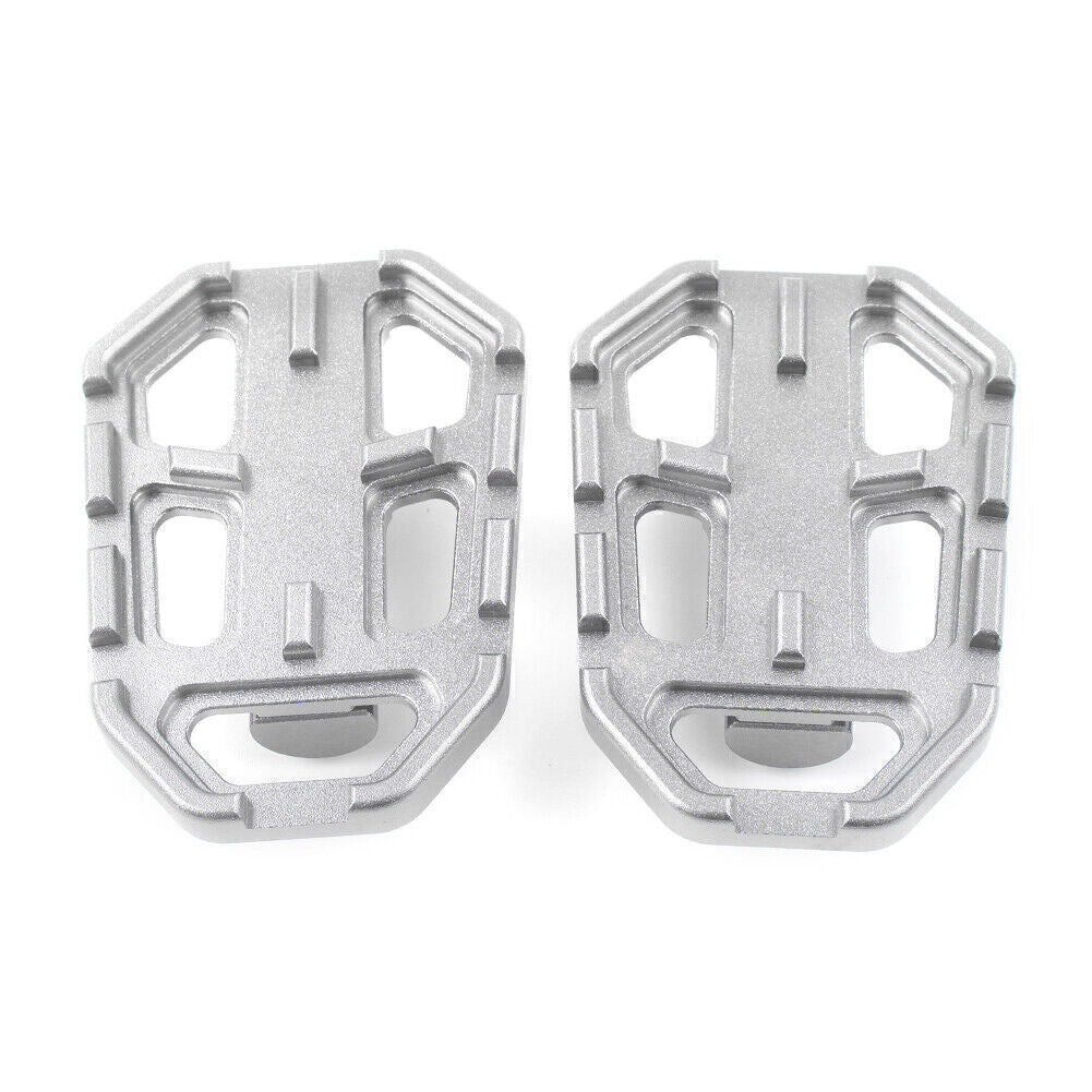 Motorcycle Foot Peg Extender Pedal Pad Fit for BMW R1200GS G310GS S1000XR Silver