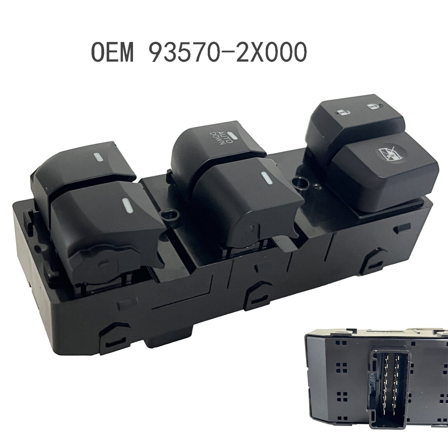 for Hyundai for Elantra 2011-2015 Black Left Driver Side Master Door Window Switch