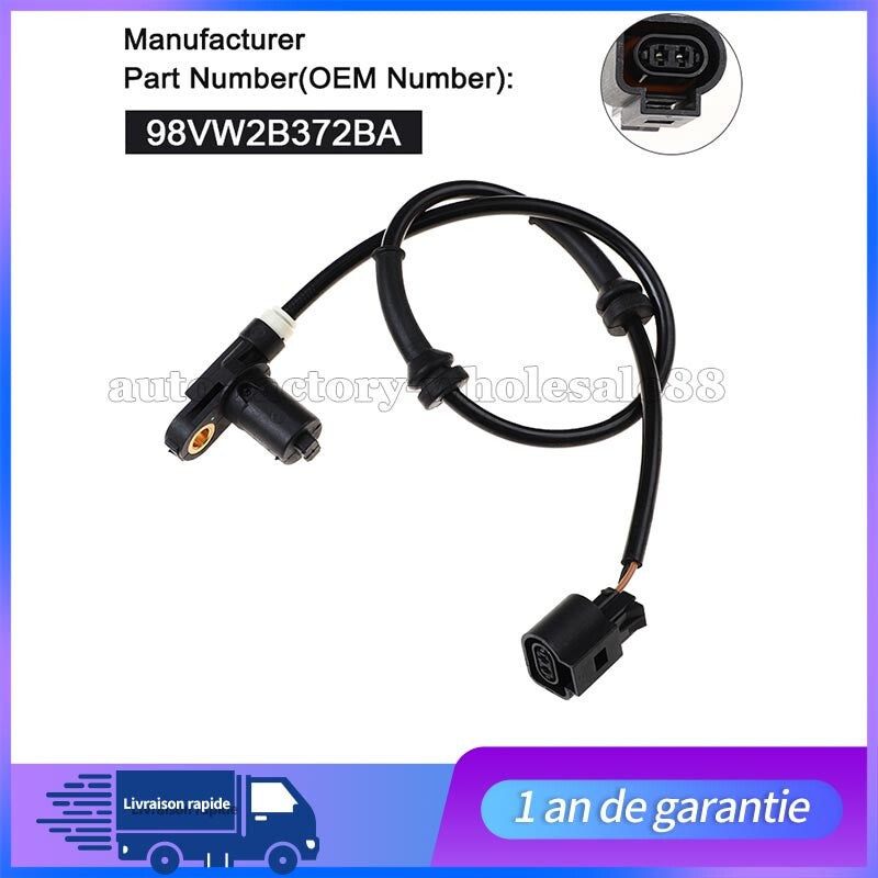 CAPTEUR ABS AVANT GAUCHE DROIT POUR GALAXY for SEAT ALHAMBRA for VW SHARAN NEUF n