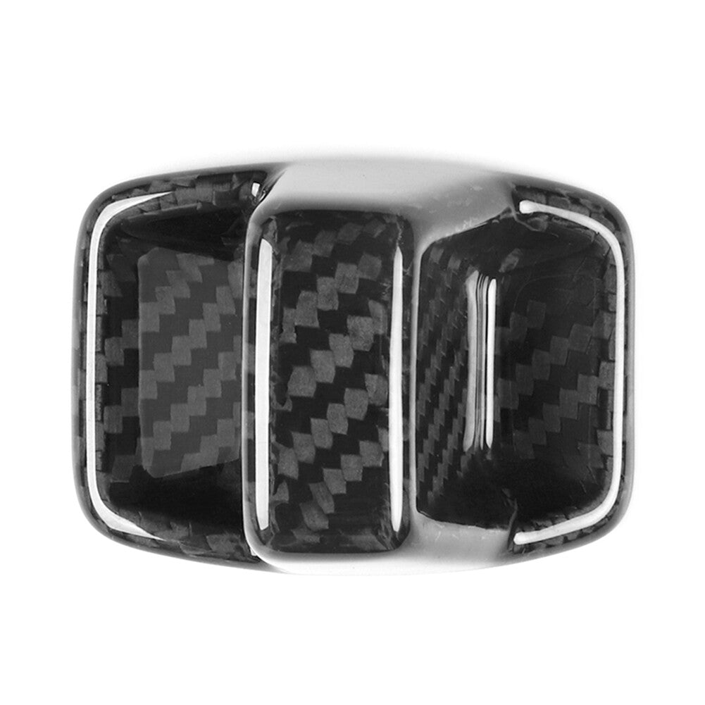 Gear Lever Shift Knob Cover Trim for Audi A3 S3 RS3 8Y 20-23 Carbon Fiber Black