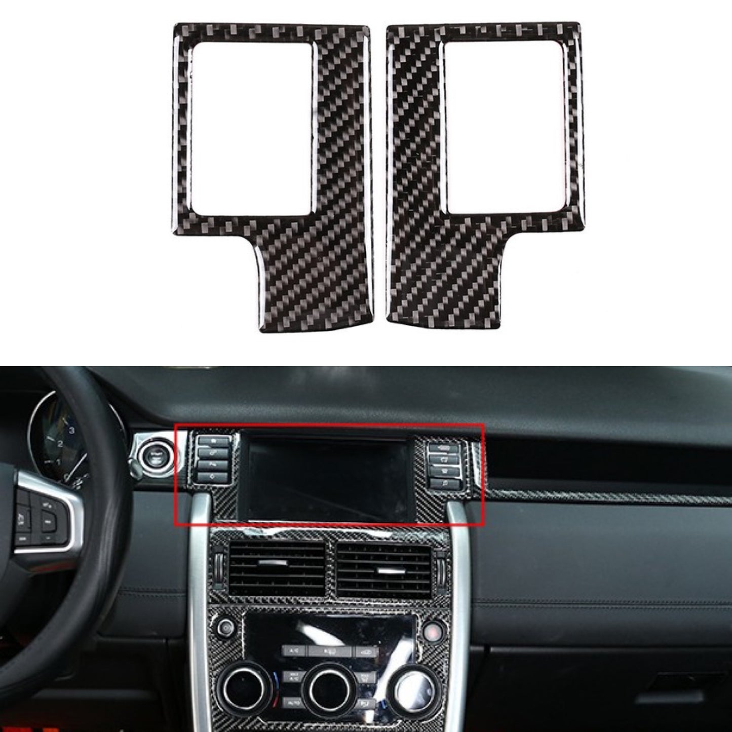 Carbon Fiber Interior Button Side Cover Fit for Range Rover Discovery 2015-19