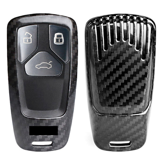 for Audi for A4 for A5 TT Q7 2016-2018 Black Carbon Fiber Remote Key Case Shell Cover Q