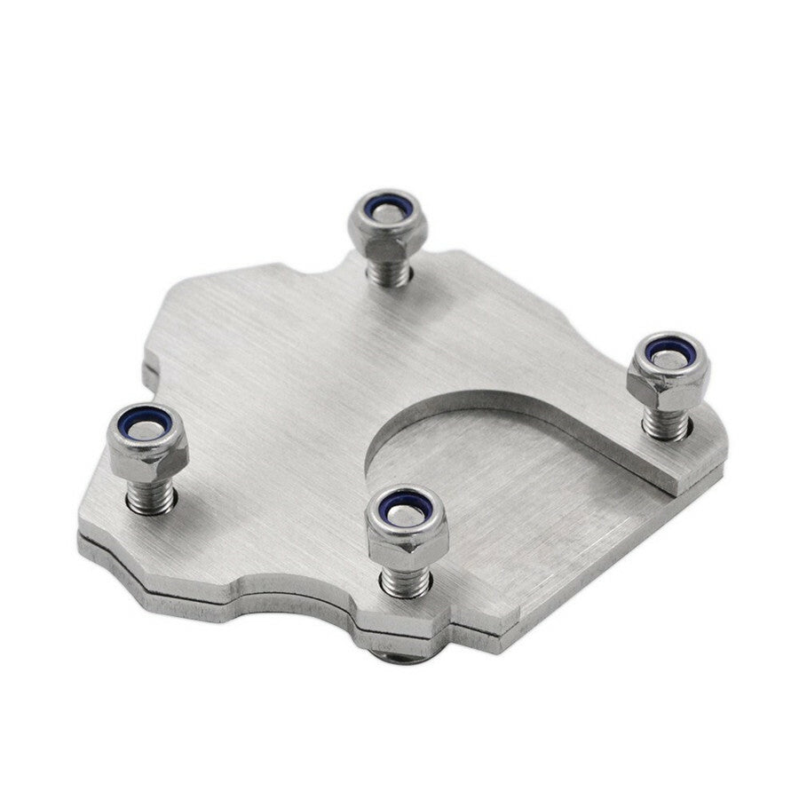 Universal Stainless Steel Side Kickstand Stand Extension Plate For Motorcycle Q