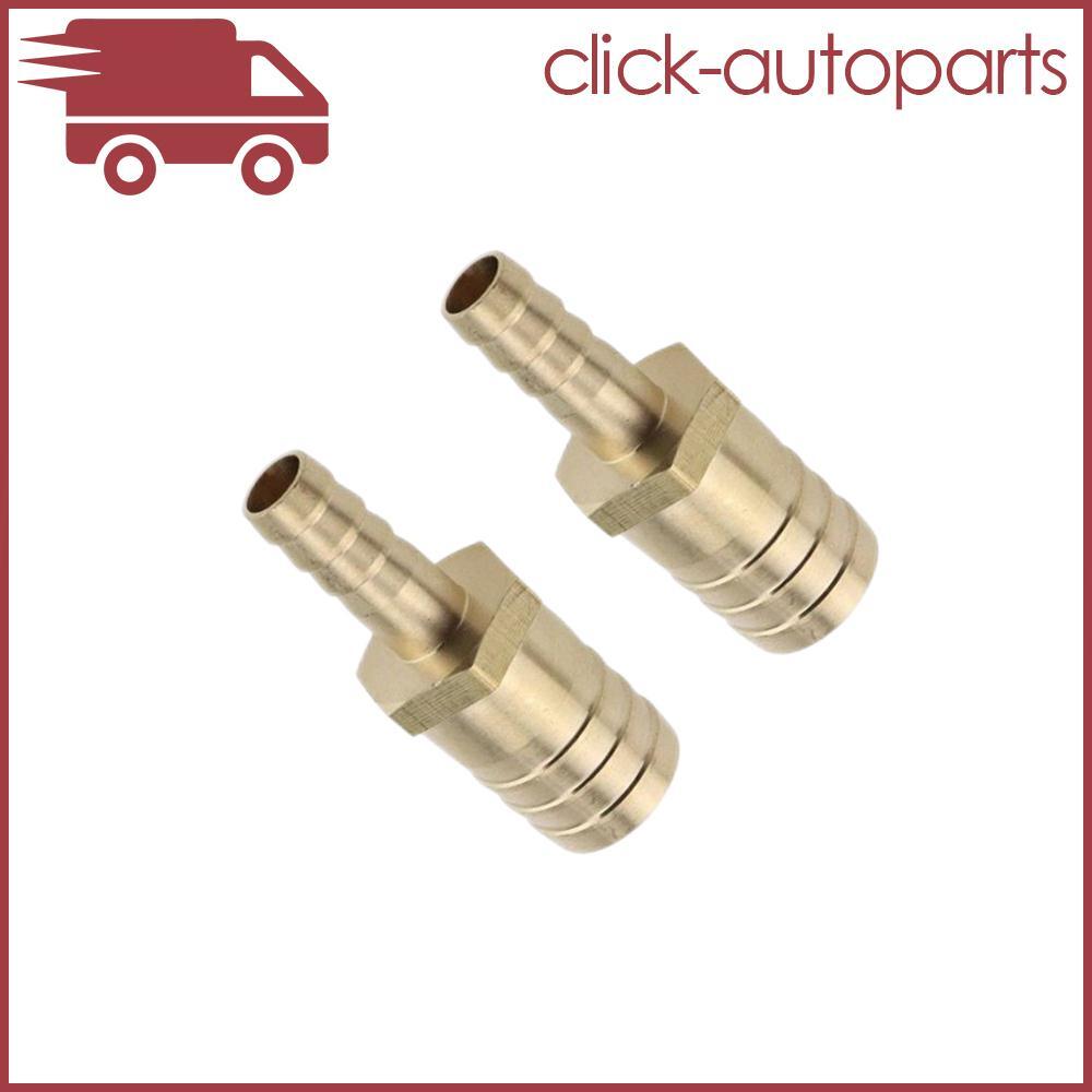 2X Union Hose Barb Brass Fitting Splicer Gas Reducer (10mm×20mm) 3/8 to 3/4 Q