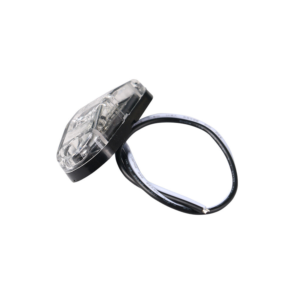 LED Side Marker Light 24V 12V White Truck Trailer Clearance Tail Warning Lamp Q