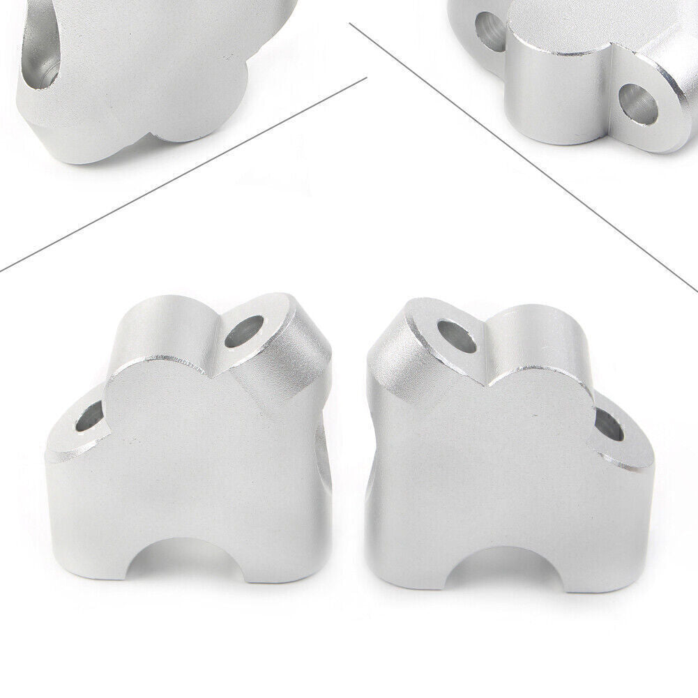 HandleBar Clamp Riser Fit for Suzuki V-STROM DL 650XT 2015-2022 DL 1000 02-17 Silver Q