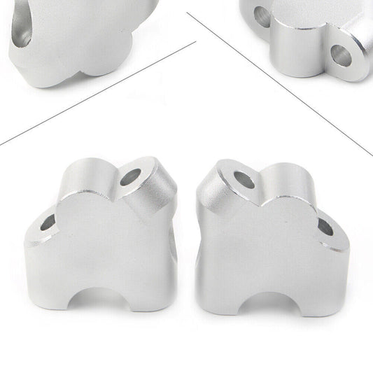 HandleBar Clamp Riser Fit for Suzuki V-STROM DL 650XT 2015-2022 DL 1000 02-17 Silver Q