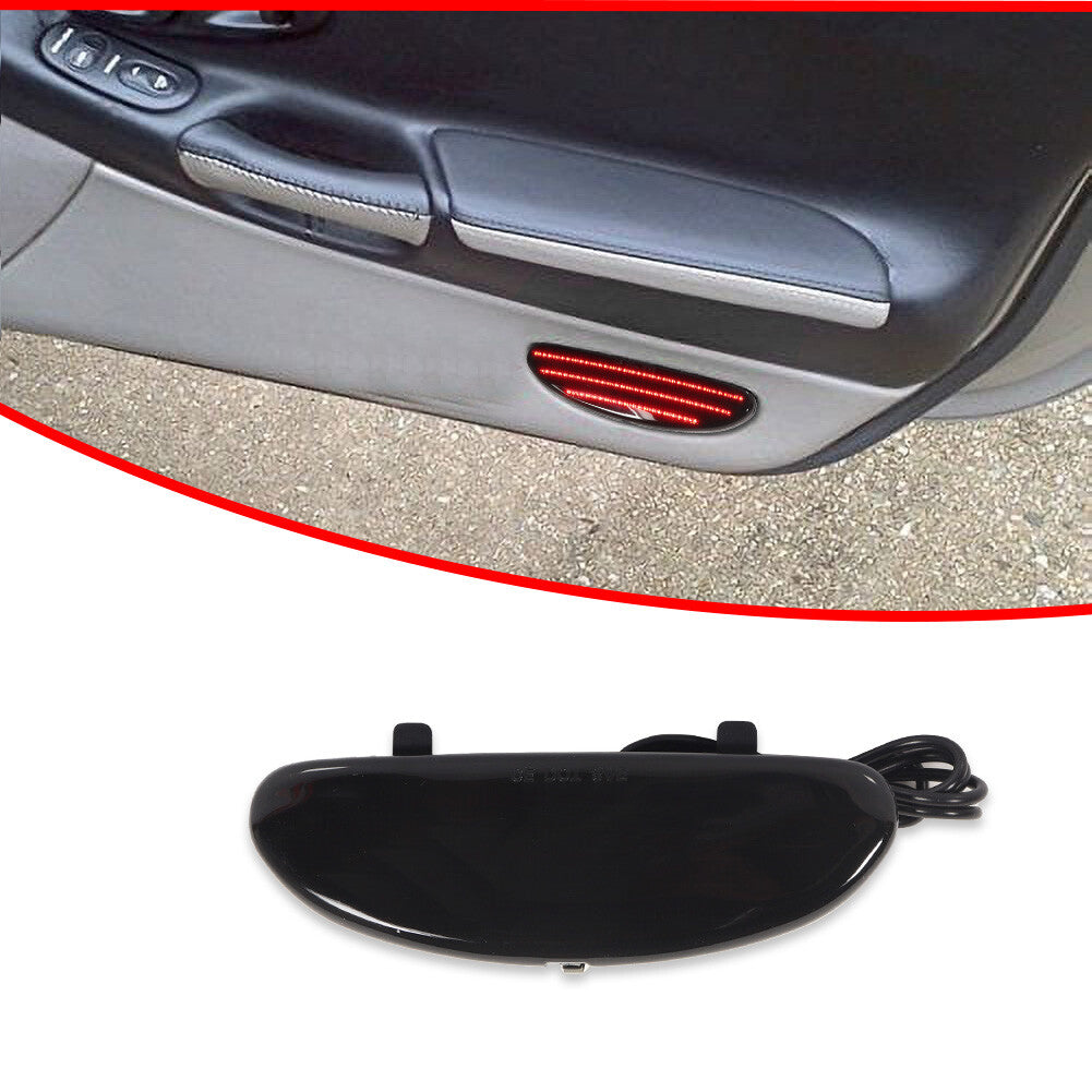 Interior LED Door Courtesy Light Reflector Panel Light Smoked for Corvette C5 97-04- v