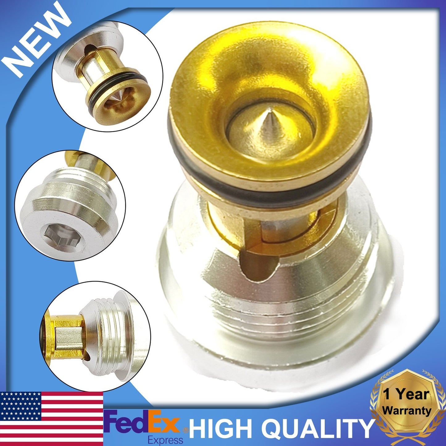Engine oil pressure relief valve suitable for Passat , for Audi A4, A5, A6, A7, Q5 #059103175F- n