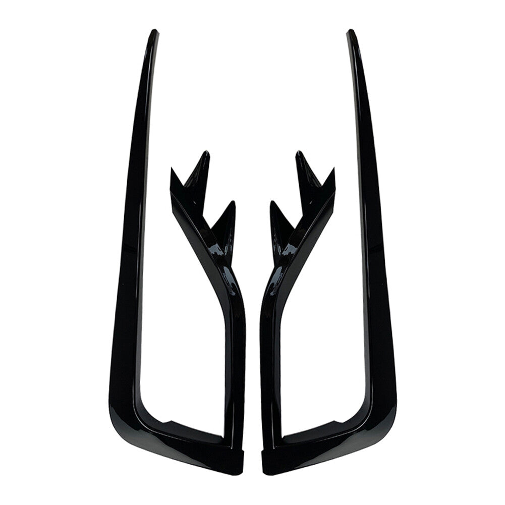 Fog Light Lamp Cover Bumper Grille Trim for for VW for Golf MK7.5 2017-19 Black