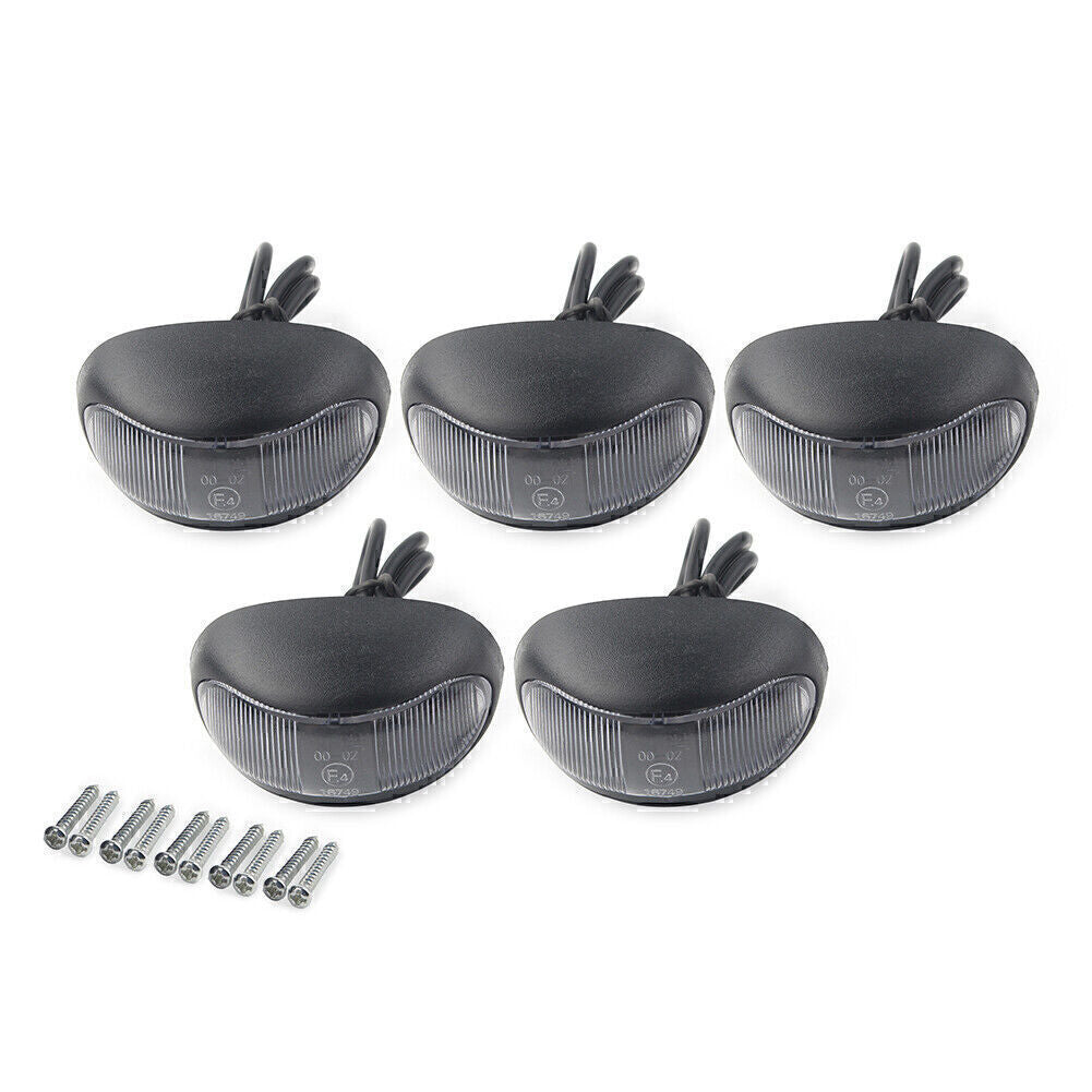 5pcs LED Side Marker Trailer Lights For Truck Trailer RV Boat