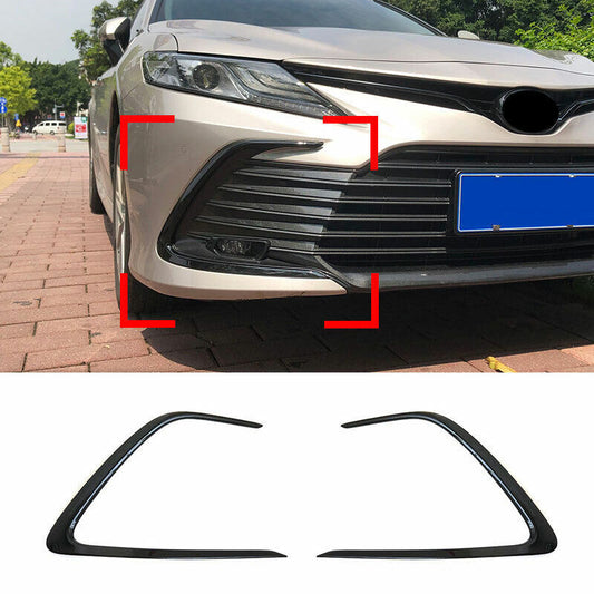 for Toyota for Camry LE XLE 2021-22 Glossy Black Front Lower Grille Grill Strip trim