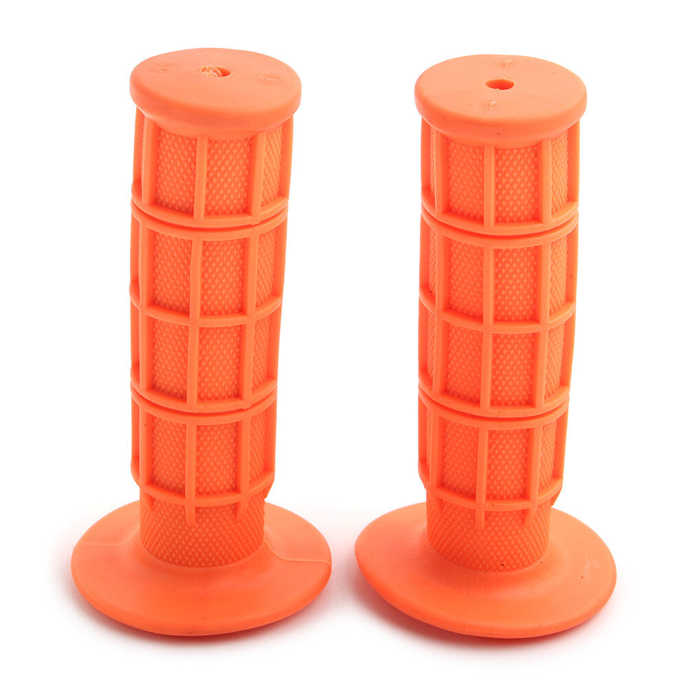 Orange Rubber 7/81 Pro Hand Grips Throttle Handle Bar ATV MX Dirt Bike Enduro