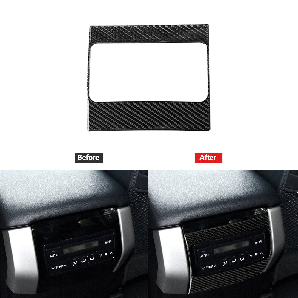 2x Red Carbon Fiber Door Pusher Cover Trim Strip for Mazda MX-5 Miata 2009-2015 v