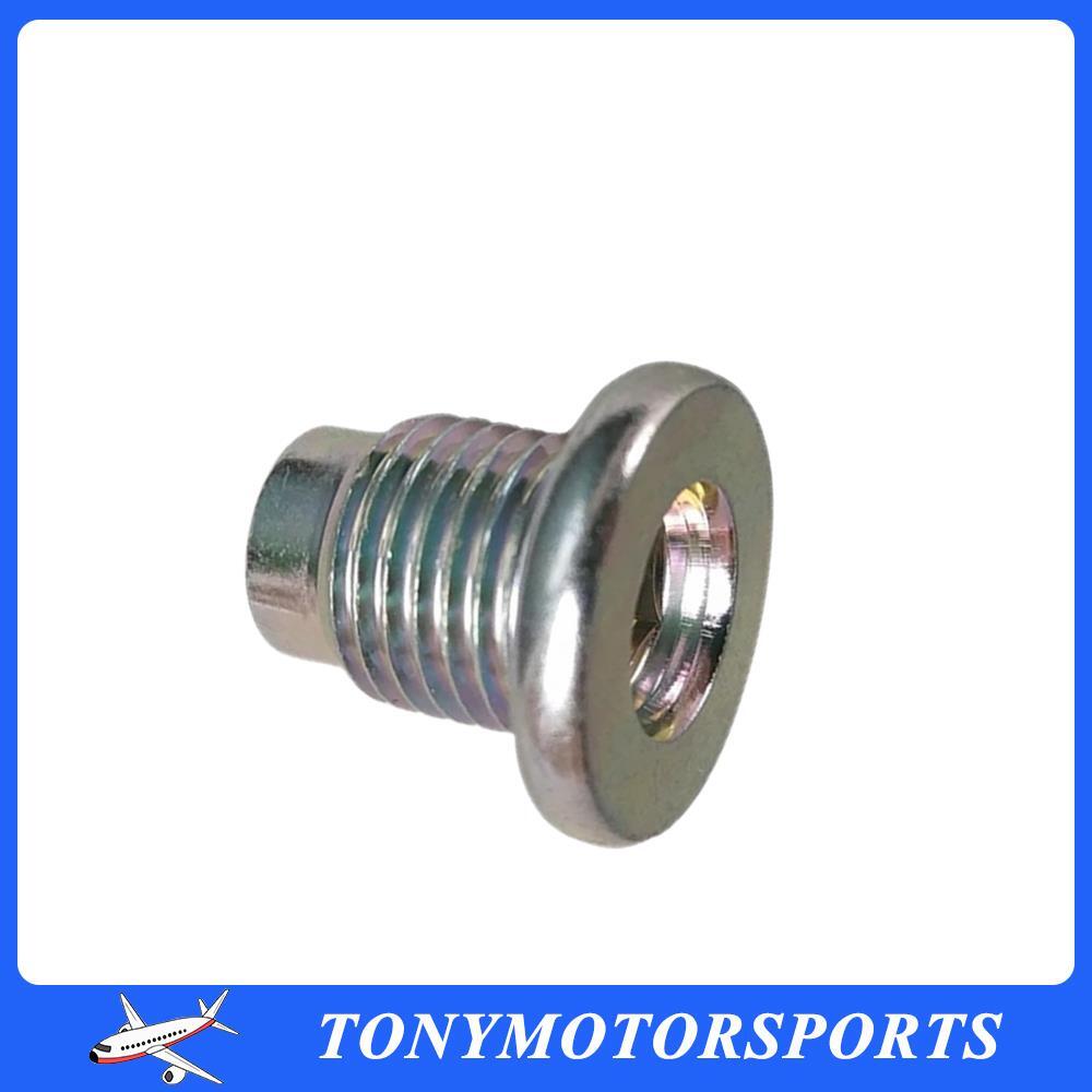 Front Oil Drain Plug for Mazda 3 2006-2013 for Mazda 5 08-13 for Mazda 6 06-14 Silver Q