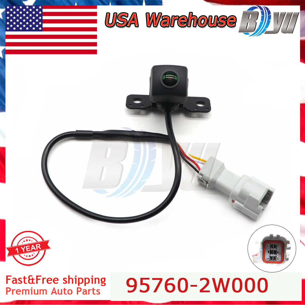 95760-2W000 Backup Reverse Camera for Hyundai Santa Fe Rear View Parking 2013-16