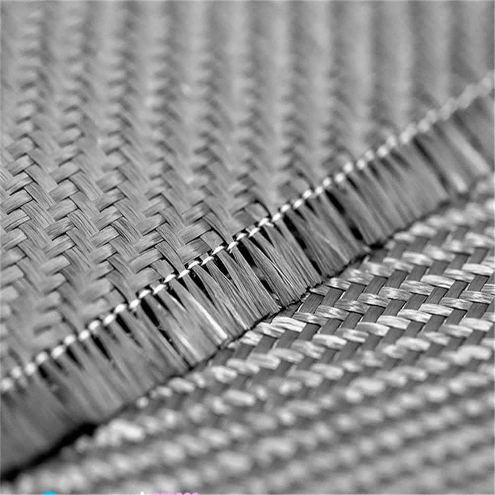 12x60 Carbon Fiber Cloth Dry 3K 2x2 Twill Weave Honeycomb Hybrid Fabric Black Q