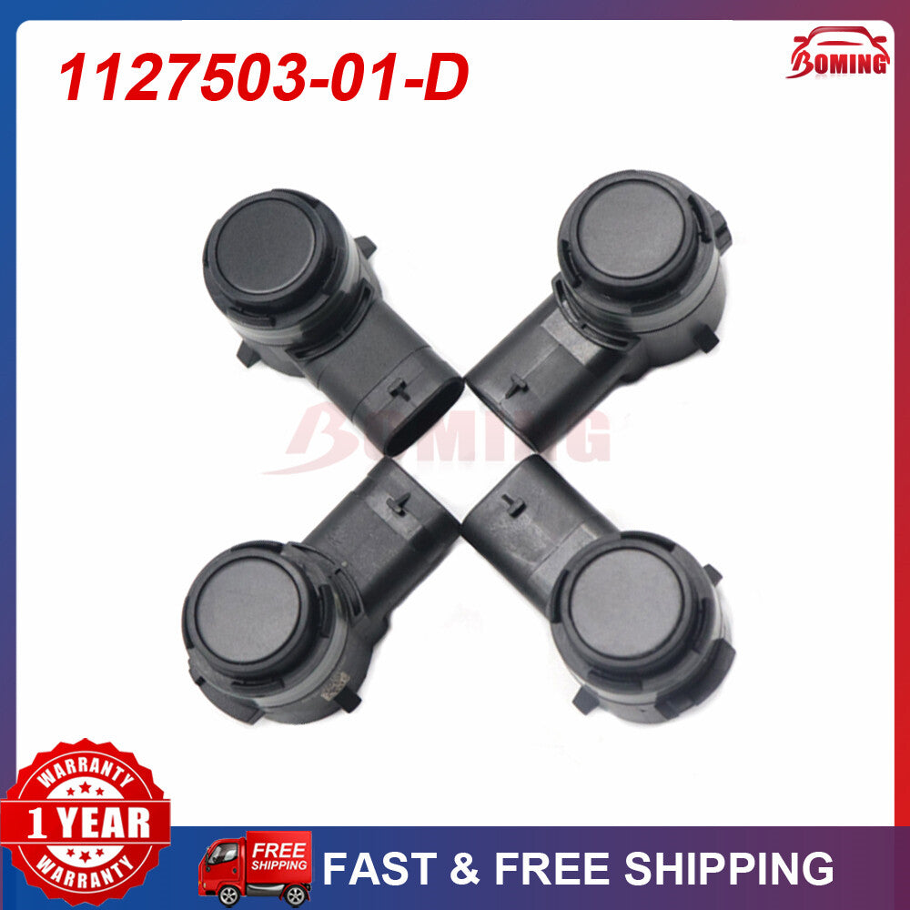 Front Rear Parking Side Bumper Sensor 4PCS for Tesla Model 3 Y 1127503-01-D Q