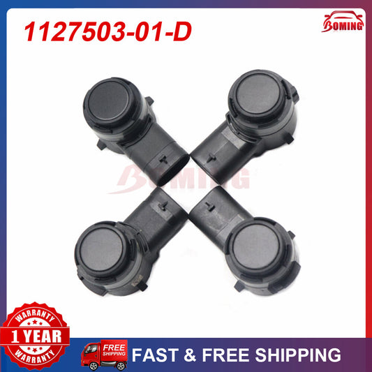Front Rear Parking Side Bumper Sensor 4PCS for Tesla Model 3 Y 1127503-01-D Q