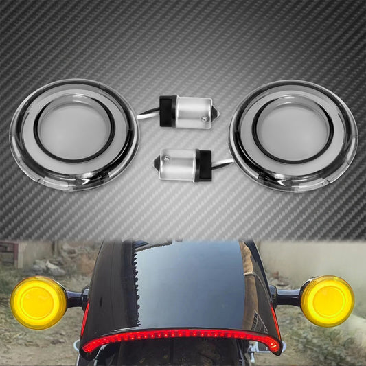 Smoke 1156 Bullet Tracer LED Rear Turn Signal Fit for Harley Sportster Softail Q