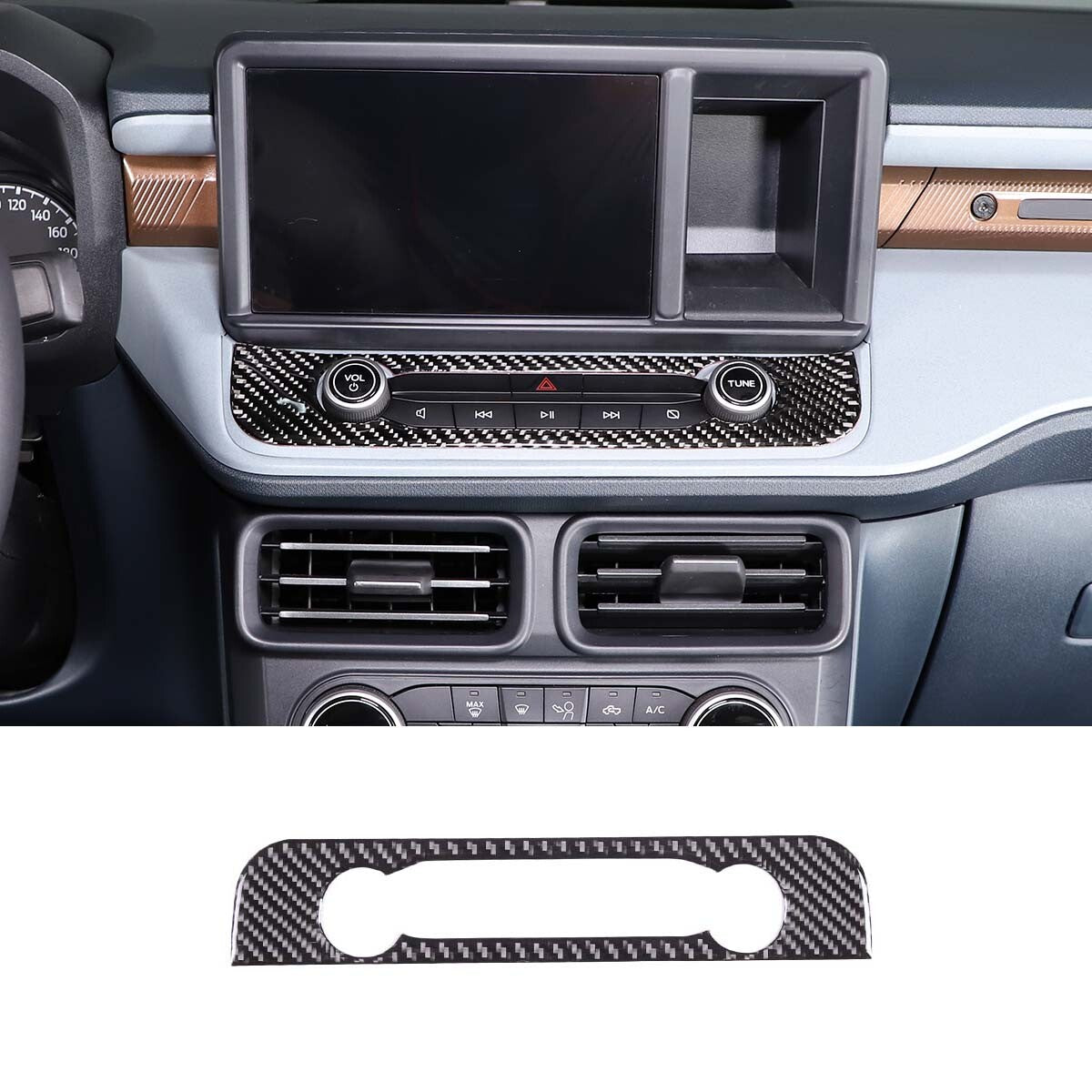 3 Piece Front Bumper Protective Strip Trim Molding for Range Rover L405 18-22 Black- v