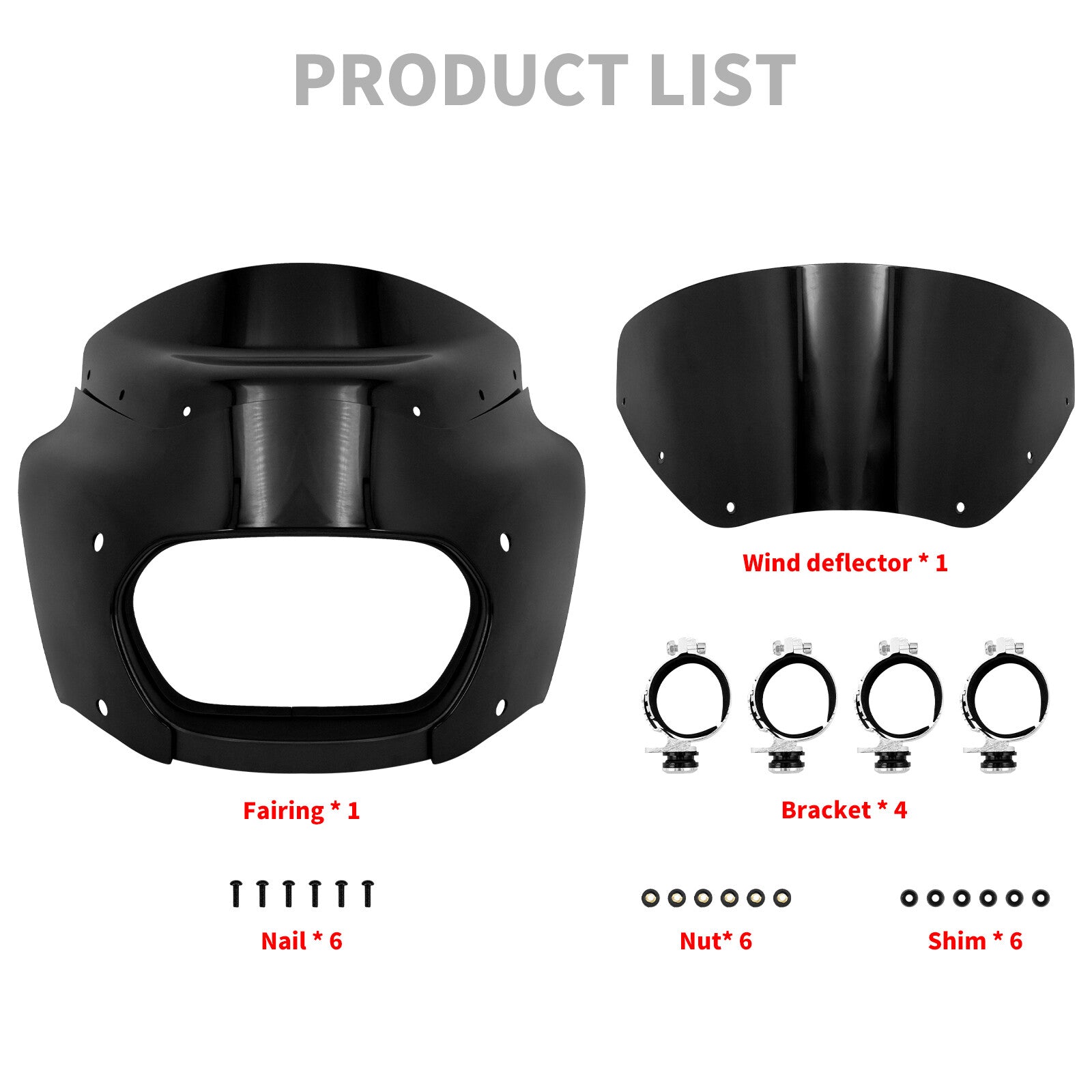 ABS Black Headlight Fairing Mask Cowl Fits for Harley Softail M8 Fat Bob 18-2023