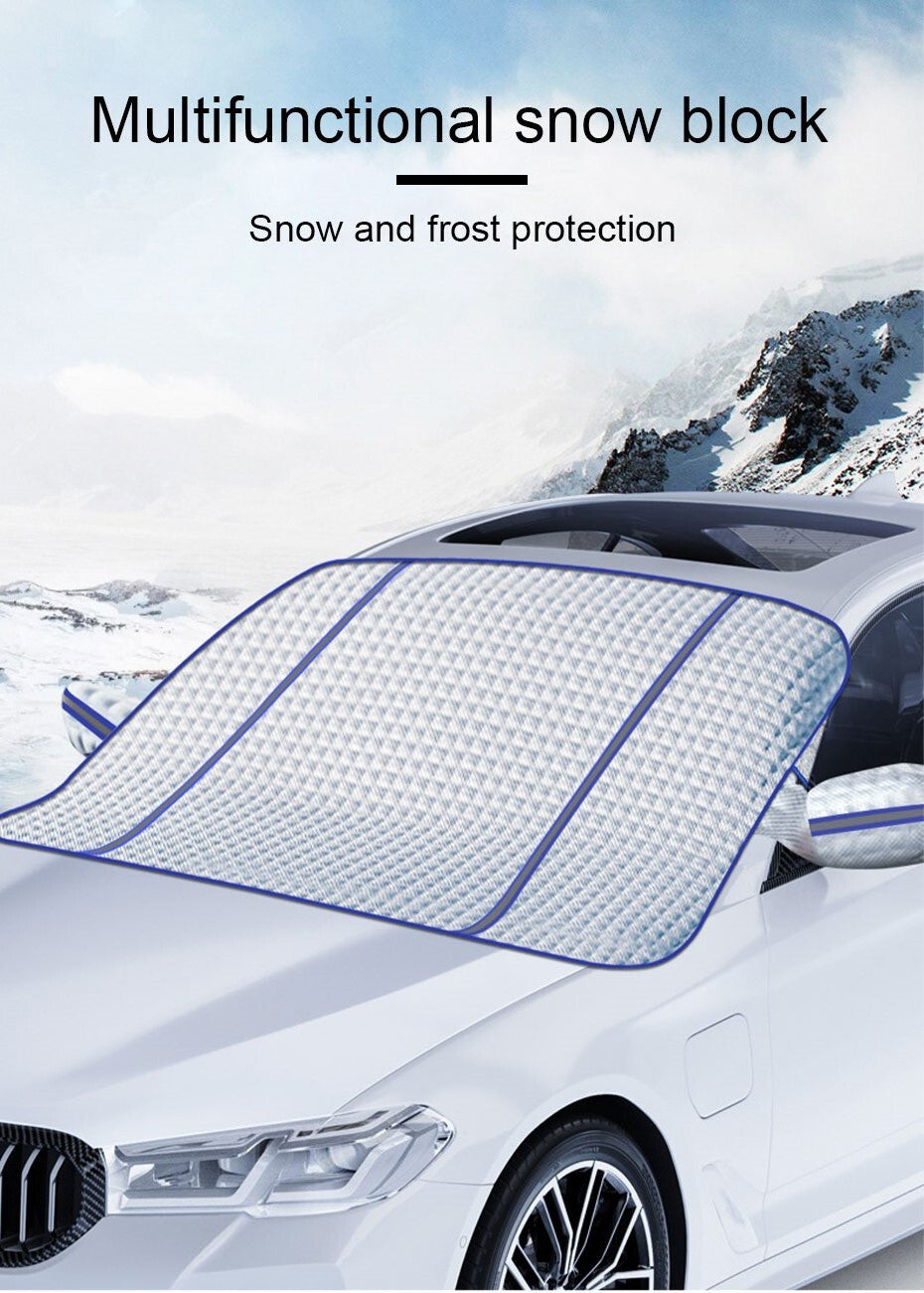Car Front Windshield Snow Cover Ice Pad Frost Sun Sunshade Shield Protector Q