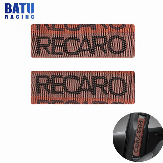 RECARO Car Safety for Seat Belt Shoulder Pad Cover Cushion Comfortable Driving 2PCS