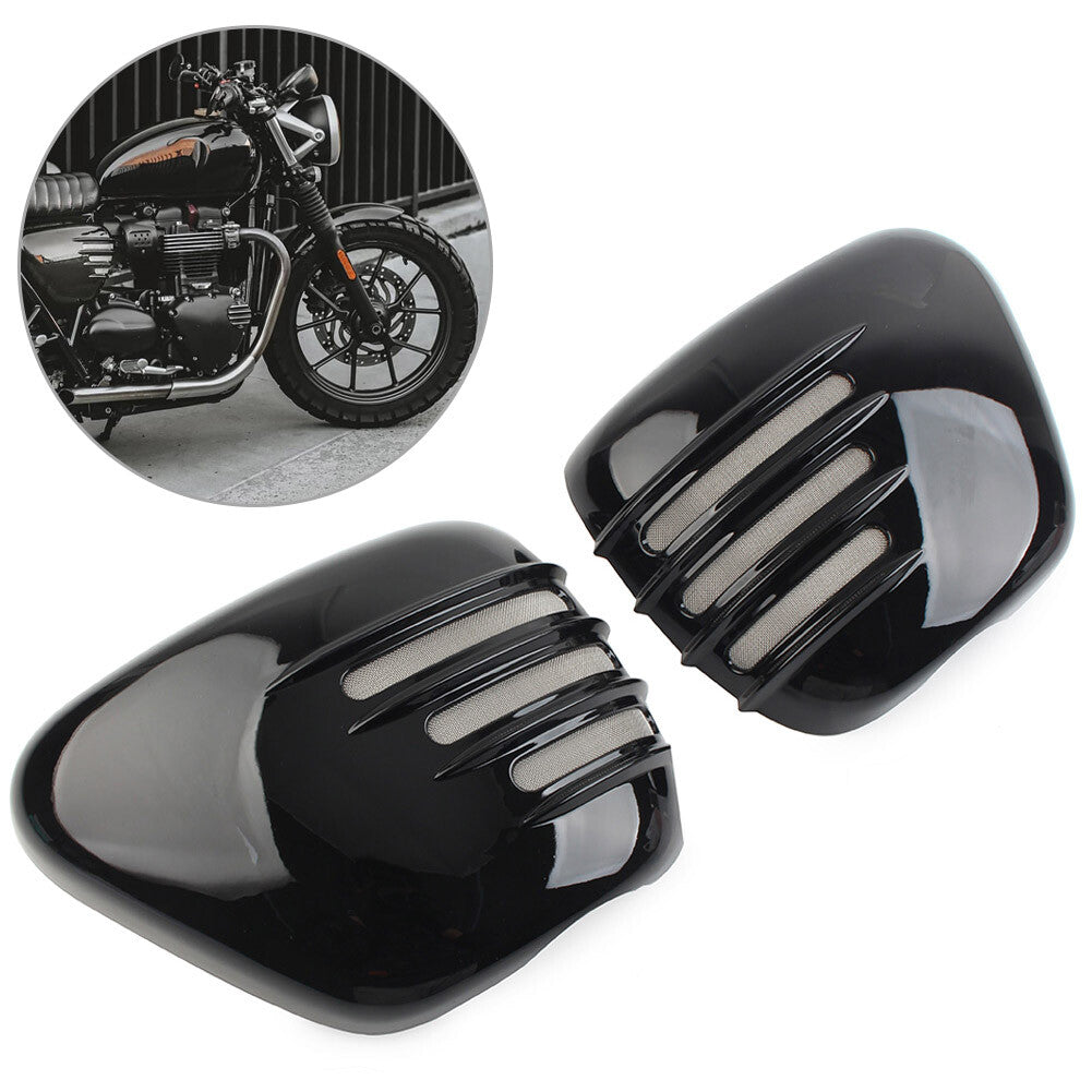 2x Battery Side Covers Left Right Set For T120/T120 2016-2020 Glossy Black